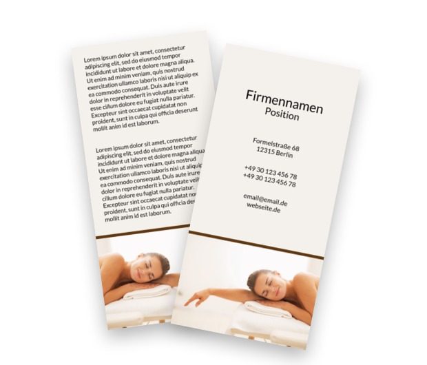 Auf der Suche nach Erfolg, Gesundheit und Schönheit, SPA - Flyer Netprint Online Vorlagen