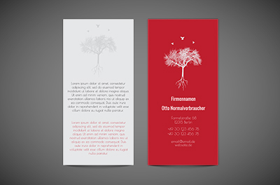 Floristisch in Rot, Motive, pflanzlich - Flyer Netprint