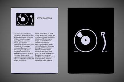 Altmodisch - Vinyl, Unterhaltung, Disco - Flyer Netprint