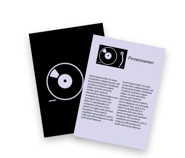 Altmodisch - Vinyl, Unterhaltung, Disco - Flyer Netprint Online Vorlagen