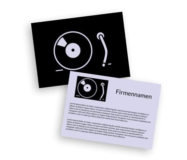 Mit Hintergrundmusik die Spielgarderobe, Unterhaltung, Disco - Flyer Netprint Online Vorlagen