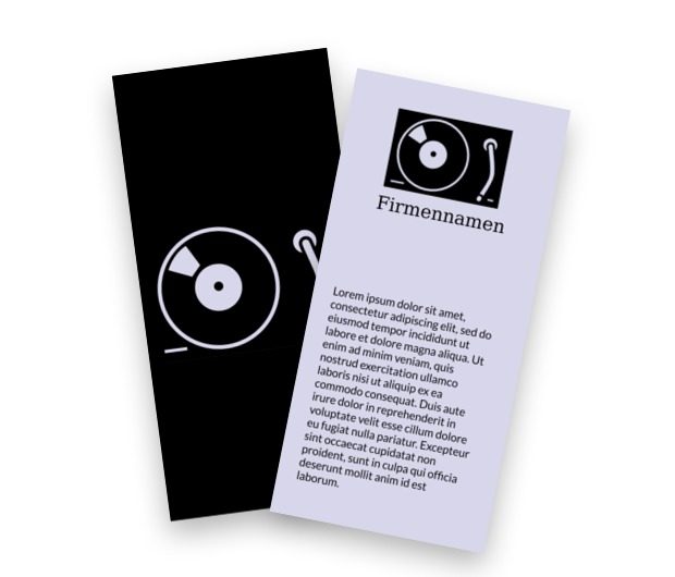 In den Schlingen der Turntable-Musik, Unterhaltung, Disco - Flyer Netprint Online Vorlagen