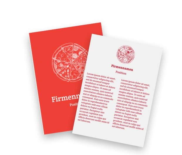 Verbraucher Perfektion in rot, Gastronomie, Pizzeria - Flyer Netprint Online Vorlagen