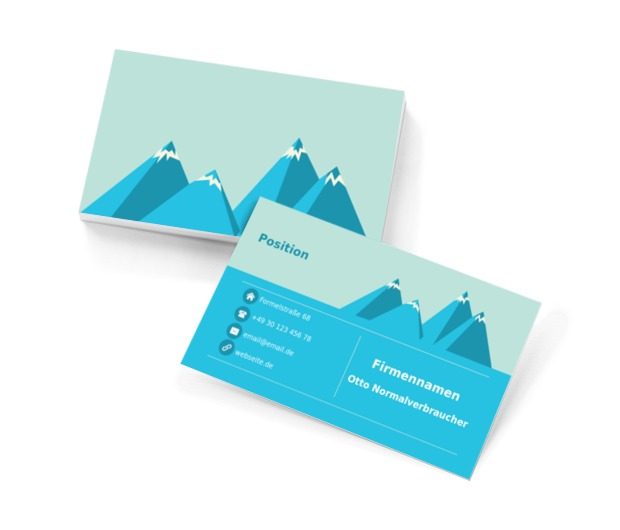 Blaue Berge, Tourismus, Reiseführer - Visitenkarten Netprint Online Vorlagen