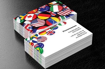 Kenne die Sprachen, Bildung, Lernen von Fremdsprachen - Visitenkarten Netprint