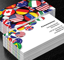 Kenne die Sprachen, Bildung, Lernen von Fremdsprachen - Visitenkarten Netprint