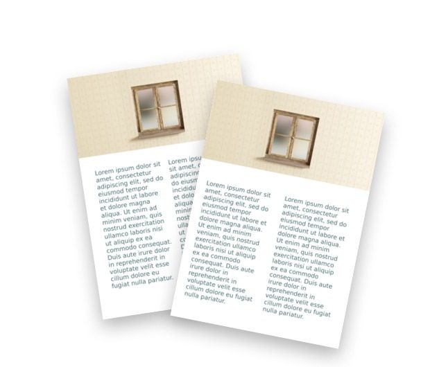 Fensterläden für den Hof, Bauwesen, Fenster und Türen - Flyer Netprint Online Vorlagen