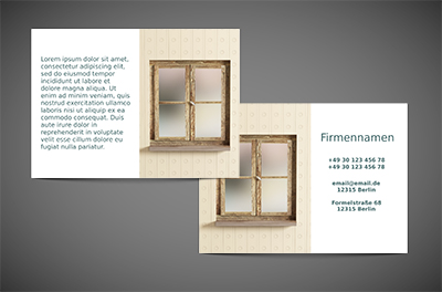 Fenster für ein erfolgreiches Geschäft, Bauwesen, Fenster und Türen - Flyer Netprint