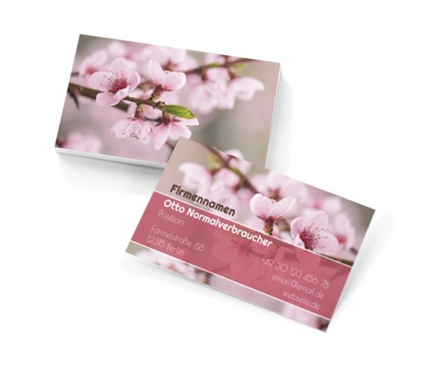 Die Kraft floristischer Perfektion, Umwelt und Natur, Blumenladen - Visitenkarten Netprint Online Vorlagen