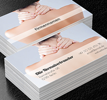 Massage Medizin für alles Böse, Medizin, Masseur - Visitenkarten Netprint
