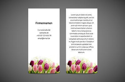 Tulpenfelder für mich und dich, Umwelt und Natur, Blumenladen - Flyer Netprint