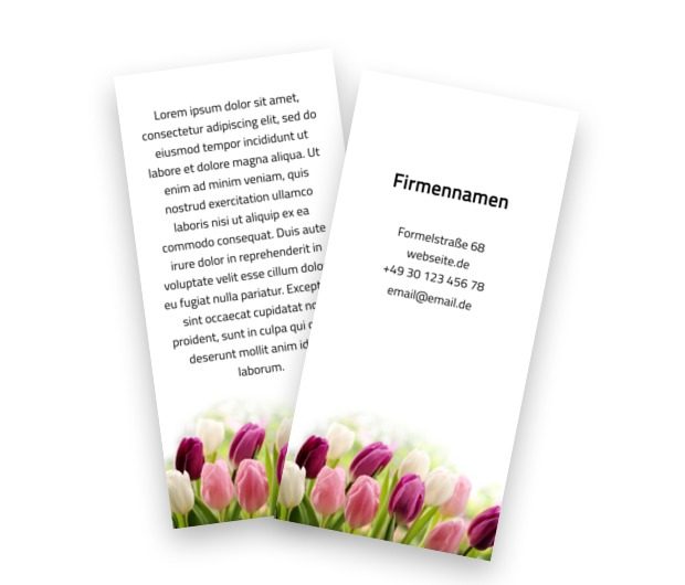 Tulpenfelder für mich und dich, Umwelt und Natur, Blumenladen - Flyer Netprint Online Vorlagen