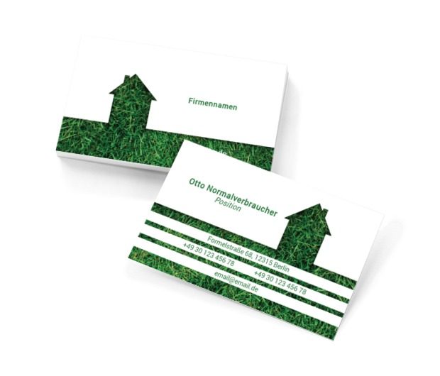 Ein Haus wie aus Träumen, Immobilien, Immobilienbüro - Visitenkarten Netprint Online Vorlagen