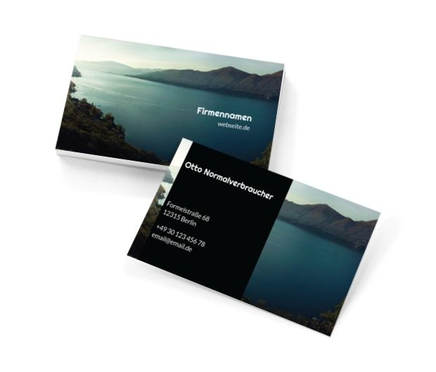 Kleine und große Reisen, Motive, Landschaft - Visitenkarten Netprint Online Vorlagen