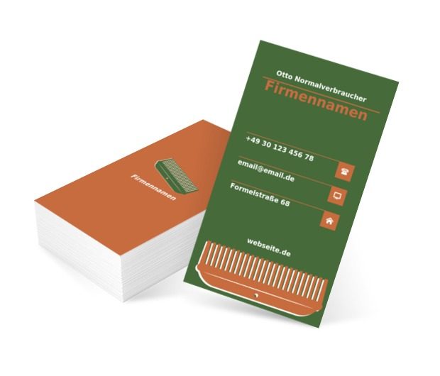 Friseur-Kamm, Gesundheit und Schönheit, Friseursalon - Visitenkarten Netprint Online Vorlagen