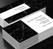 Schwarzer Marmor passt zu allem, Motive, Klassiche - Visitenkarten Netprint