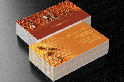 Der König der Bienen und des Honigs, Umwelt und Natur, Umweltschutz - Visitenkarten Netprint