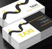Leicht zu treffen, Transport, Taxi - Visitenkarten Netprint