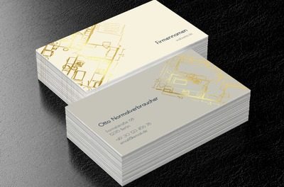 Garantie des Arrangierens im großen Stil, Bauwesen, Inneneinrichtung - Visitenkarten Netprint