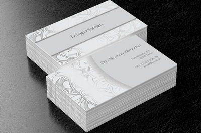 Silber Ornament ist ein Klassiker, Motive, Klassiche - Visitenkarten Netprint