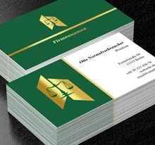 Rechtsberatung auf höchster Ebene, Recht, Rechtsanwaltskanzlei - Visitenkarten Netprint