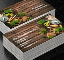 Gärten - Ihre Spezialität, Umwelt und Natur, Gartendienstleistungen - Visitenkarten Netprint