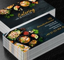Für jeden etwas zu essen, Gastronomie, Catering - Visitenkarten Netprint