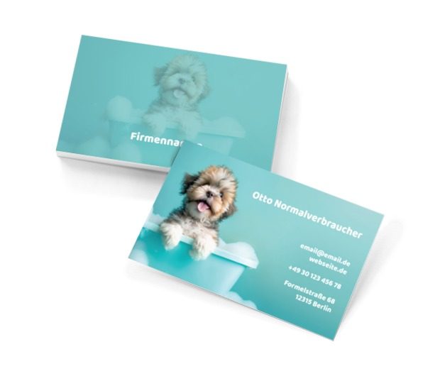 Spezialität-Hundehygiene, Umwelt und Natur, Dienstleistungen für Tiere - Visitenkarten Netprint Online Vorlagen