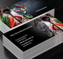 Ein schmackhafter Vorgeschmack zum Einstieg, Gastronomie, Restaurant - Visitenkarten Netprint