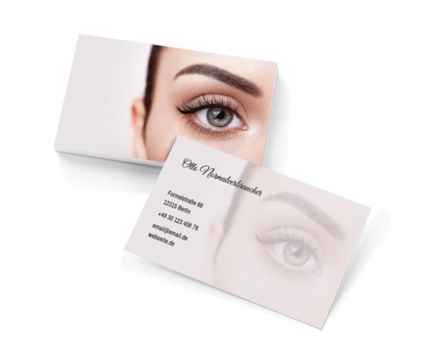 Hohe Qualität im Nahbereich, Gesundheit und Schönheit, Schönheitssalon - Visitenkarten Netprint Online Vorlagen