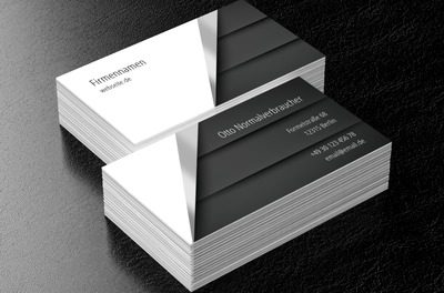 Geometrisches Werbedesign, Motive, Klassiche - Visitenkarten Netprint