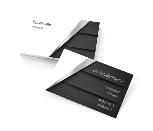 Geometrisches Werbedesign, Motive, Klassiche - Visitenkarten Netprint Online Vorlagen