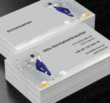 Professionell während des Gottesdienstes, Bauwesen, Renovierung und Innenausstattung - Visitenkarten Netprint