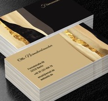 Ein Treffen von Beige und Schwarz mit einem Hauch von Gold, Motive, Hintergründe und Texturen - Visitenkarten Netprint