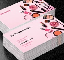 Rosa Regeln hier, Gesundheit und Schönheit, Make- up - Visitenkarten Netprint