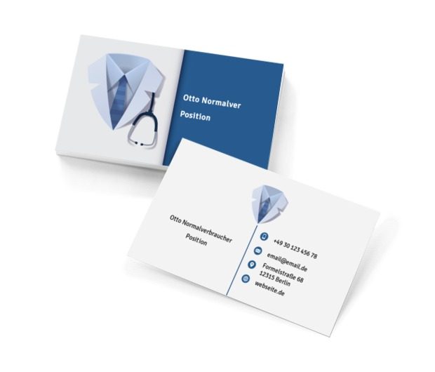 Medizinische Klassiker, Medizin, Arzt - Visitenkarten Netprint Online Vorlagen