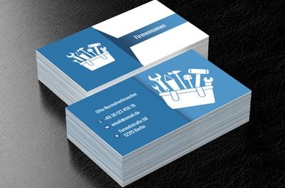 Visitenkarte des Fachmanns, Bauwesen, Renovierung und Innenausstattung - Visitenkarten Netprint