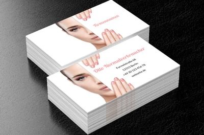 Eleganter Blick und gepflegte Hände, Gesundheit und Schönheit, Schönheitssalon - Visitenkarten Netprint