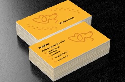 Ein freundliches Design für einen Tierarzt oder eine Tierklinik, Umwelt und Natur, Tierklinik - Visitenkarten Netprint