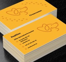 Ein freundliches Design für einen Tierarzt oder eine Tierklinik, Umwelt und Natur, Tierklinik - Visitenkarten Netprint