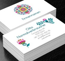 Erblühe mit jedem Kontakt, Umwelt und Natur, Blumenladen - Visitenkarten Netprint