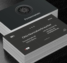 Objektiv im Fokus, Fotografie, Fotogeräte - Visitenkarten Netprint