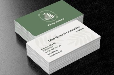 Natürliche Eleganz für die Öko- und Wellnessbranche, Umwelt und Natur, Umweltschutz - Visitenkarten Netprint