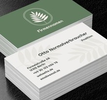 Natürliche Eleganz für die Öko- und Wellnessbranche, Umwelt und Natur, Umweltschutz - Visitenkarten Netprint