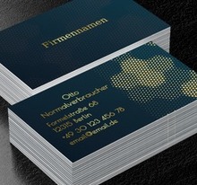 Marineblau und Gold – ein elegantes Duo, Motive, Klassiche - Visitenkarten Netprint