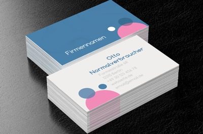 Ausgewogenheit von Form und Farbe, Motive, Universelle - Visitenkarten Netprint