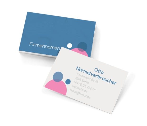 Ausgewogenheit von Form und Farbe, Motive, Universelle - Visitenkarten Netprint Online Vorlagen