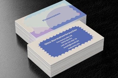 Farbige Welle als Blickfang, Motive, Universelle - Visitenkarten Netprint