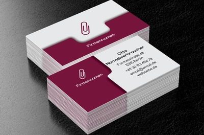 Büropräzision in moderner Form, Dienstleistungen im Büro, Buchhaltung - Visitenkarten Netprint