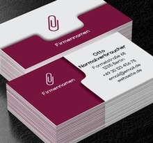 Büropräzision in moderner Form, Dienstleistungen im Büro, Buchhaltung - Visitenkarten Netprint